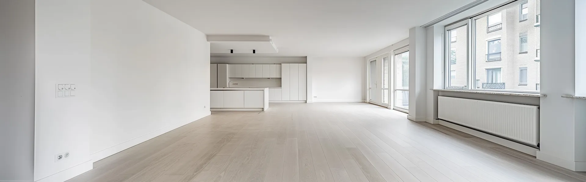 Schoon en leeg opgeleverd huurappartement