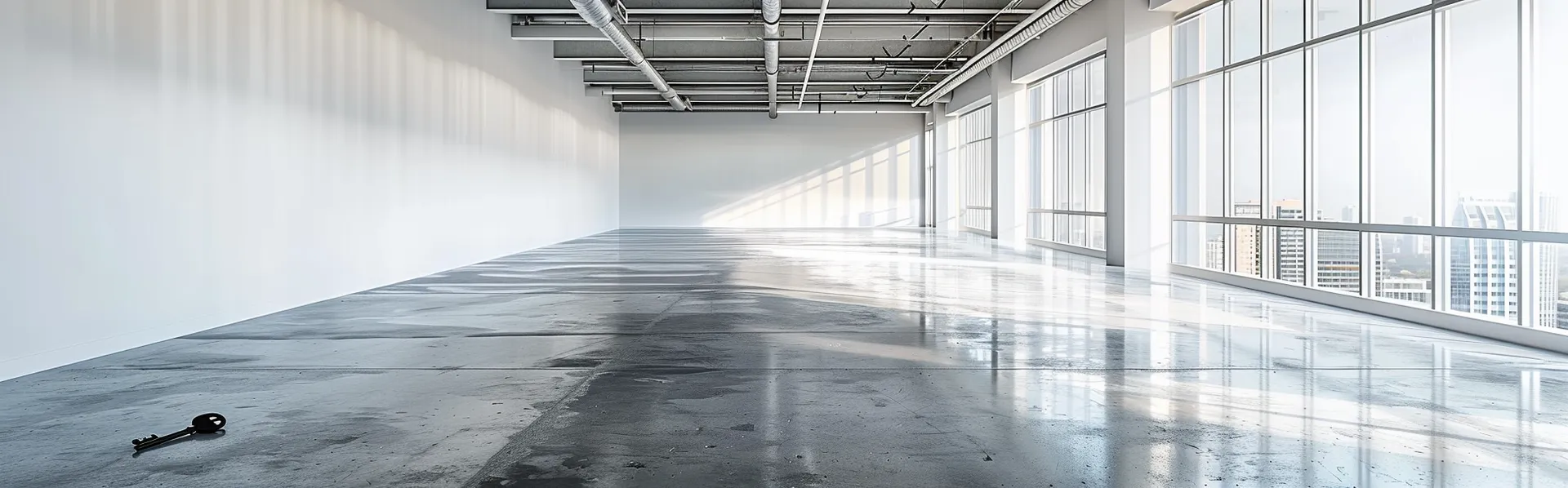 Leeg kantoorpand na ontruiming bij faillissement